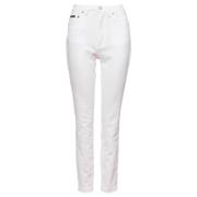 Dolce & Gabbana Slim Fit Denim Jeans White, Dam