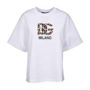 Dolce & Gabbana Vita T-shirts och Polos med Pinaforemetal White, Dam