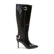 Versace Jeans Couture Svarta ankelboots för kvinnor Black, Dam