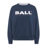 Ball Sportig Black Iris Sweatshirt Basimona Stil Blue, Dam