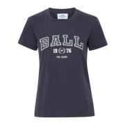 Ball Midnight Dam T-shirt med Coolt Tryck Blue, Dam