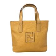 Fendi Vintage Pre-owned Laeder fendi-vskor Yellow, Dam