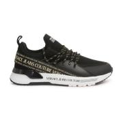 Versace Jeans Couture Svarta Sneakers för Män Black, Dam