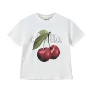 Sofie Schnoor Cherry Flower T-shirt Topp Vit White, Dam