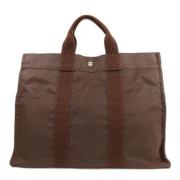 Hermès Vintage Pre-owned Canvas totevskor Brown, Dam