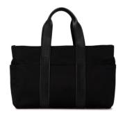 Hermès Vintage Pre-owned Canvas totevskor Black, Dam