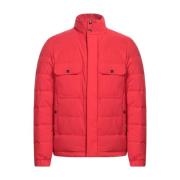 Woolrich Stag Dunjacka Marine Scarlet Dragkedja Red, Herr