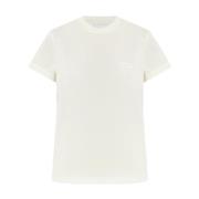 Y-3 Rund Hals Kortärmad T-shirt White, Dam