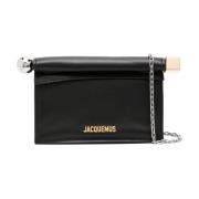 Jacquemus Liten Pochette Axelväska Black, Dam