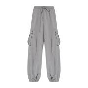 Y-3 Twill Pant i Solgre Färg Gray, Dam