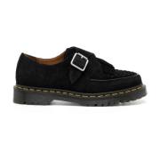 Dr. Martens Svarta Monk Skor Logotyp Gummisula Black, Herr