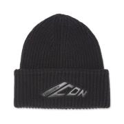 Dsquared2 Stickad Beanie Mössor för Män Black, Herr