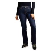 Guess Flare Jeans Damer Mörkblå Blue, Dam