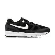 Nike Svarta Läder Sneakers Air Span 2 Black, Herr