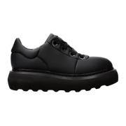 Premiata Gummibelagda Snörskor Black, Dam