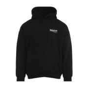 Balenciaga Svart Sweatshirt Stilren Bekväm Aw24 Black, Herr