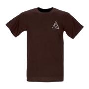 HUF Triple Triangle Tee Herr T-shirt Brown, Herr