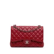 Chanel Vintage Pre-owned Laeder axelremsvskor Red, Dam