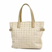 Chanel Vintage Pre-owned Nylon chanel-vskor Beige, Dam