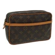 Louis Vuitton Vintage Pre-owned Canvas kuvertvskor Brown, Dam