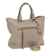 Prada Vintage Pre-owned Laeder totevskor Beige, Dam