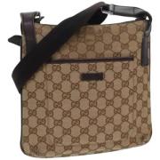 Gucci Vintage Pre-owned Canvas gucci-vskor Beige, Dam