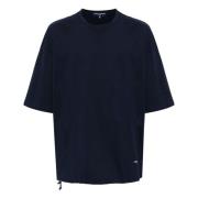 Comme des Garçons Avslappnad Bomull T-shirt Blue, Herr