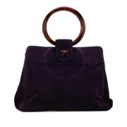 Chanel Vintage Pre-owned Mocka handvskor Purple, Dam