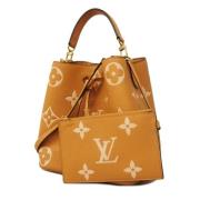 Louis Vuitton Vintage Pre-owned Tyg louis-vuitton-vskor Beige, Dam