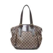 Louis Vuitton Vintage Pre-owned Canvas handvskor Brown, Dam