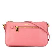 Prada Vintage Pre-owned Laeder axelremsvskor Pink, Dam