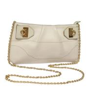 Salvatore Ferragamo Pre-owned Pre-owned Laeder crossbodyvskor White, D...