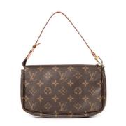 Louis Vuitton Vintage Pre-owned Canvas handvskor Brown, Dam