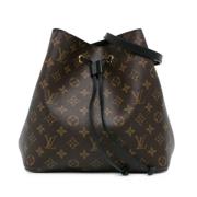 Louis Vuitton Vintage Pre-owned Canvas axelremsvskor Brown, Dam