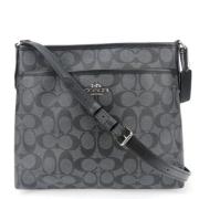 Coach Pre-owned Pre-owned Canvas axelremsvskor Black, Dam