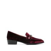 Roberto Festa Sammet Slip-On Platta Skor Lila Purple, Dam