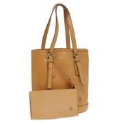 Louis Vuitton Vintage Pre-owned Laeder louis-vuitton-vskor Beige, Dam