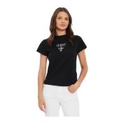 Guess Svart T-shirt Colette - Slim Fit Black, Dam