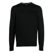 Hugo Boss Ullstickat i Botto-L stil Black, Herr