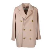 Max Mara Rosa Vinterrock Elegant Stil Pink, Dam