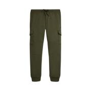 Ralph Lauren Grön Double-Knit Cargo Jogger Byxor Green, Herr