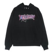 Thrasher Svart Logohoodie med Känguruficka Black, Herr