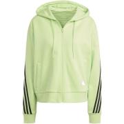 Adidas Future Icons 3-Stripes Full-Zip Hoodie för kvinnor Green, Dam