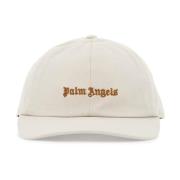 Palm Angels Basebollkeps med broderat logotyp Beige, Unisex