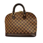 Louis Vuitton Vintage Pre-owned Tyg louis-vuitton-vskor Brown, Dam