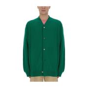 Comme des Garçons Ull Cardigan Tillverkad i Japan Green, Herr