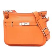 Hermès Vintage Pre-owned Laeder crossbodyvskor Orange, Dam