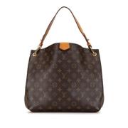 Louis Vuitton Vintage Pre-owned Canvas axelremsvskor Brown, Dam