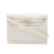 Hermès Vintage Pre-owned Tyg axelremsvskor White, Dam