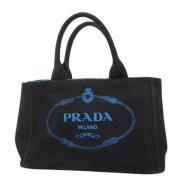 Prada Vintage Pre-owned Canvas prada-vskor Black, Dam